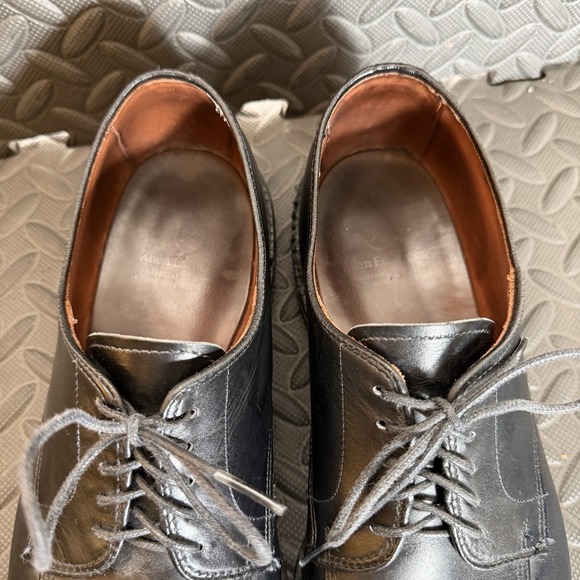 Allen Edmonds Walton Oxfords Size 10 D Black Leather Split Toe Dress Shoes GUC main image 8